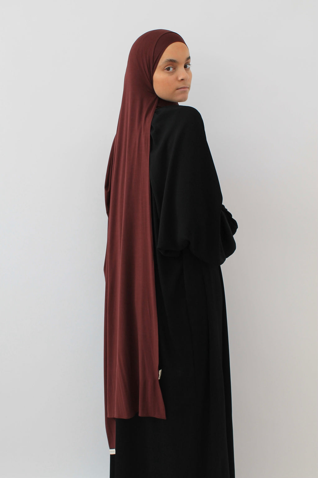 HIJAB JERSEY BAMBOO Bordeaux