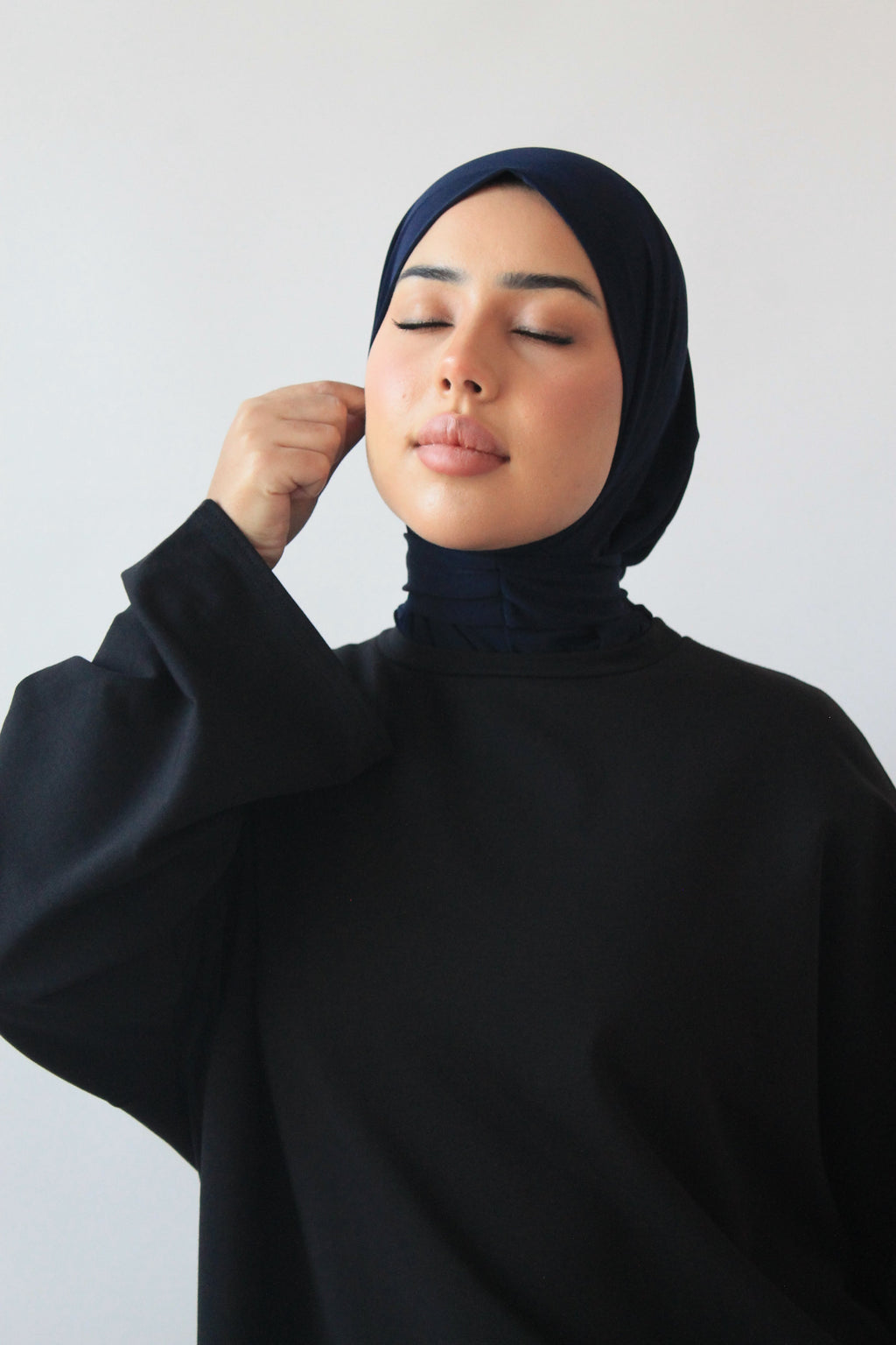 PASSAMONTAGNA IN MAGLIA PREMIUM Blu notte