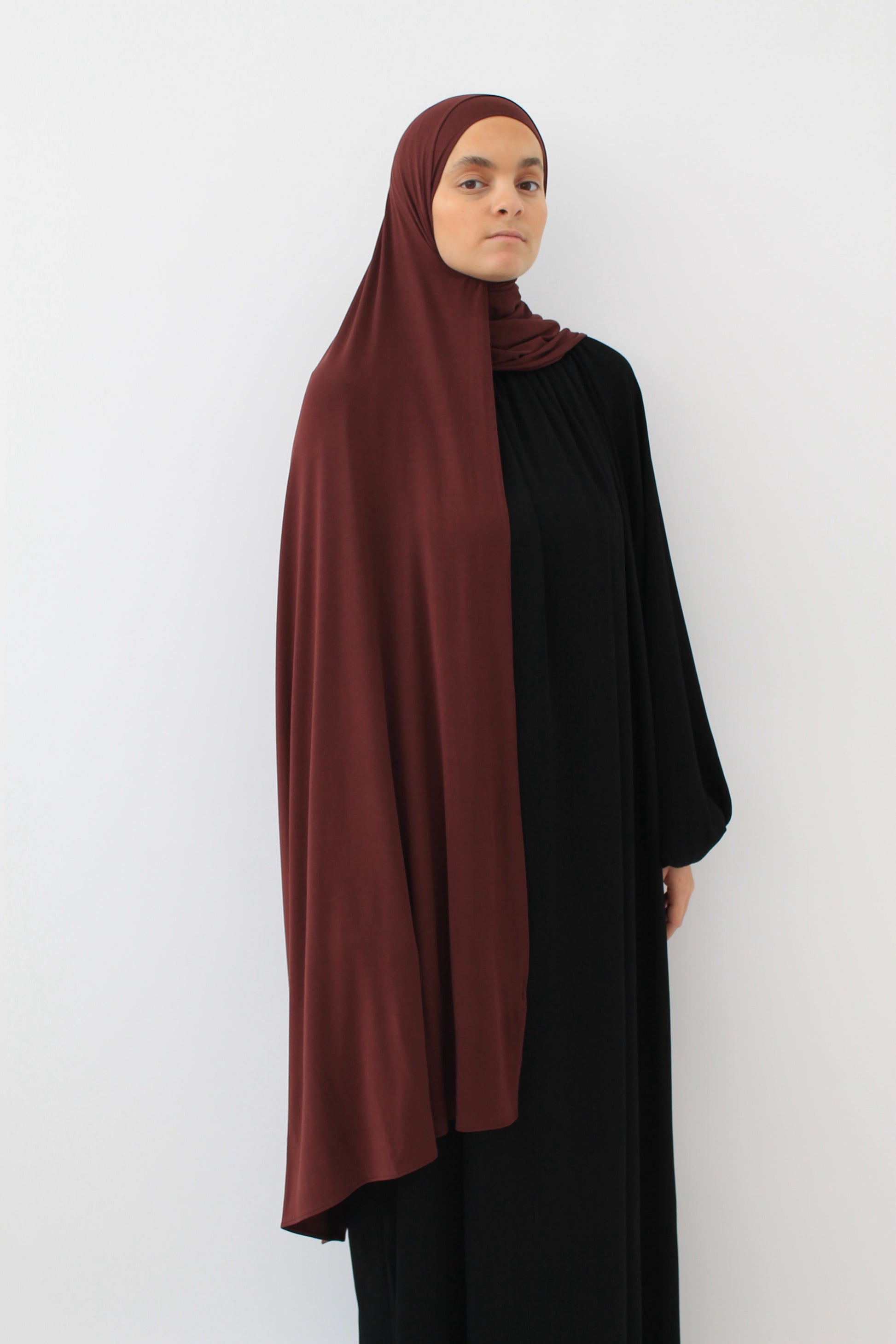 HIJAB JERSEY BAMBOO Bordeaux