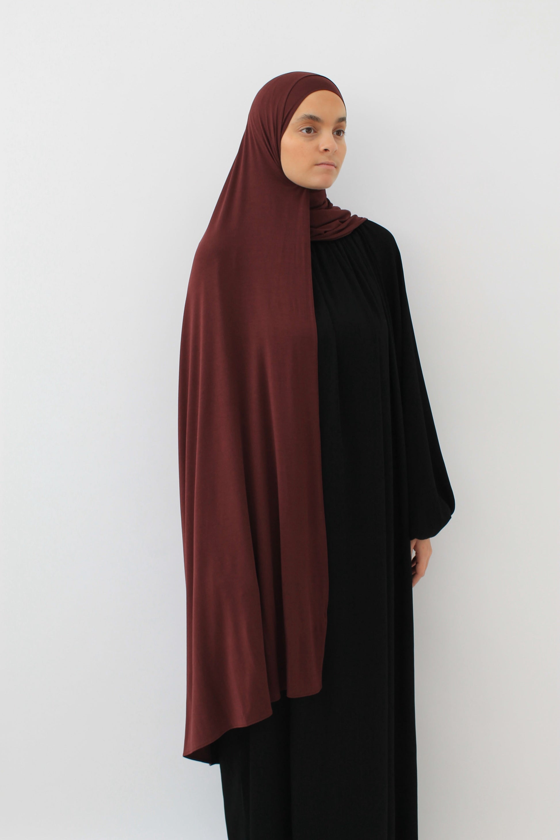 HIJAB JERSEY BAMBOO Bordeaux